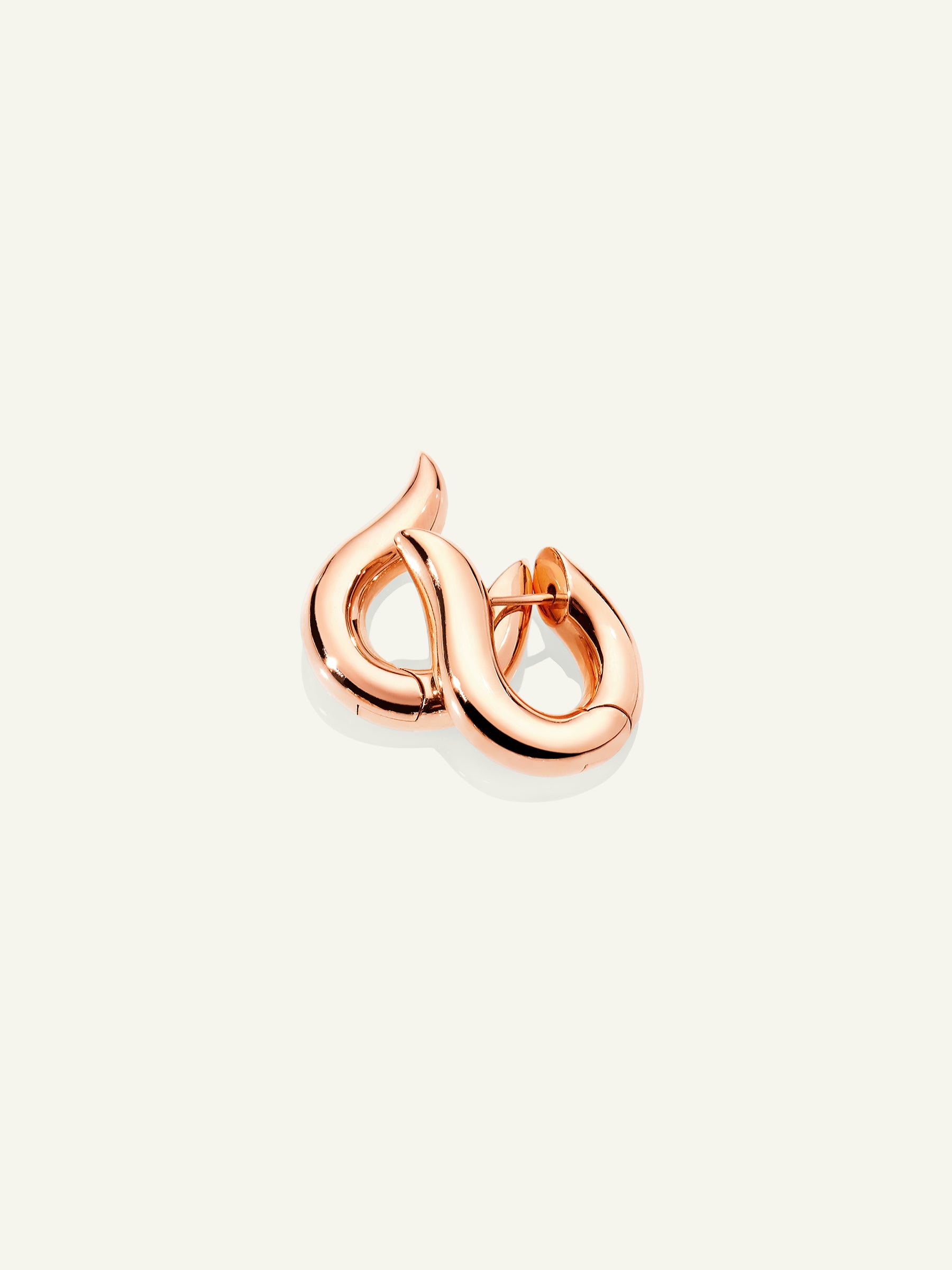 SIGNATURE Earrings Hoop small 18K Roségold