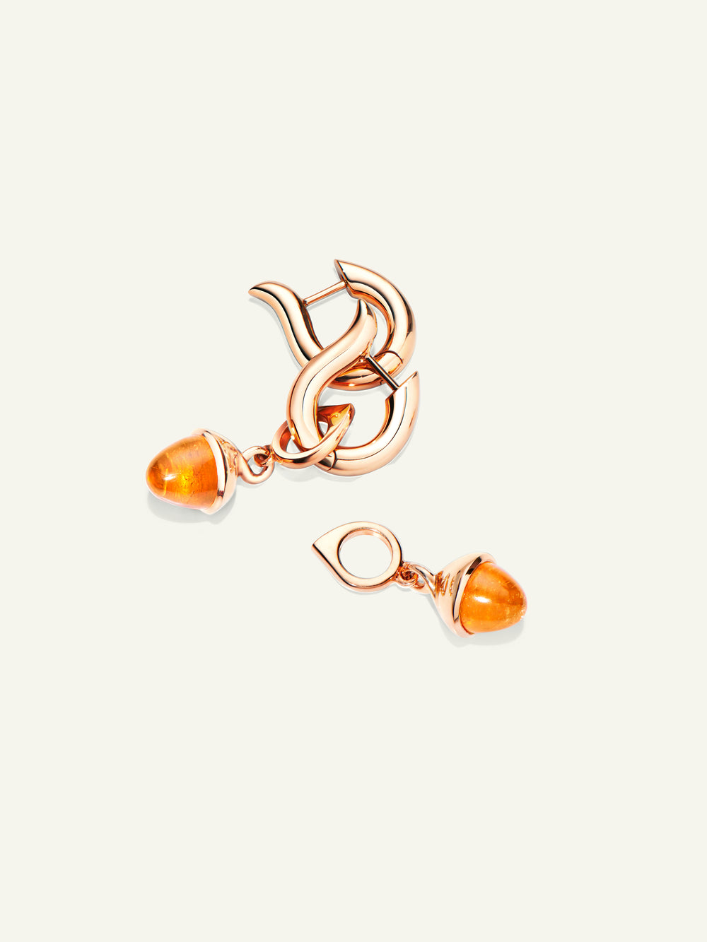E-Ho-s-rg | SIGNATURE Hoop Earrings in 18K Rose Gold