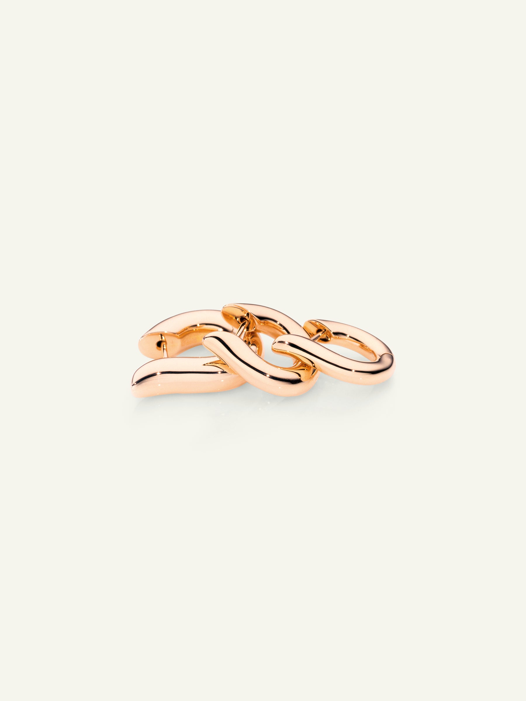 E-Ho-s-rg | SIGNATURE Hoop Earrings in 18K Rose Gold