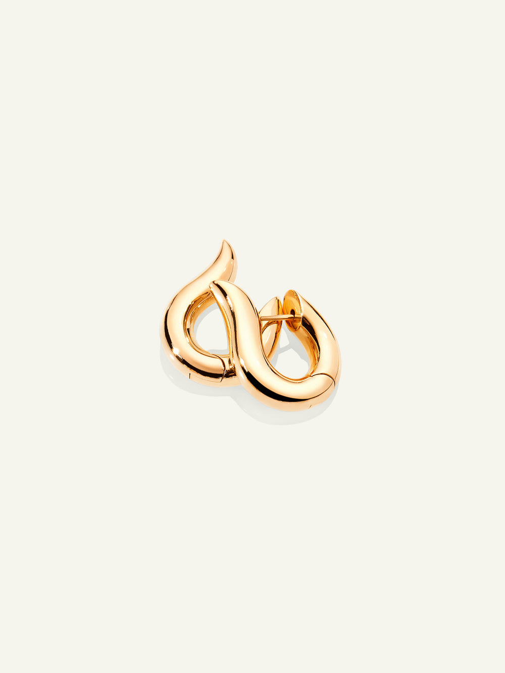 SIGNATURE Earrings Hoop small 18K yellow gold