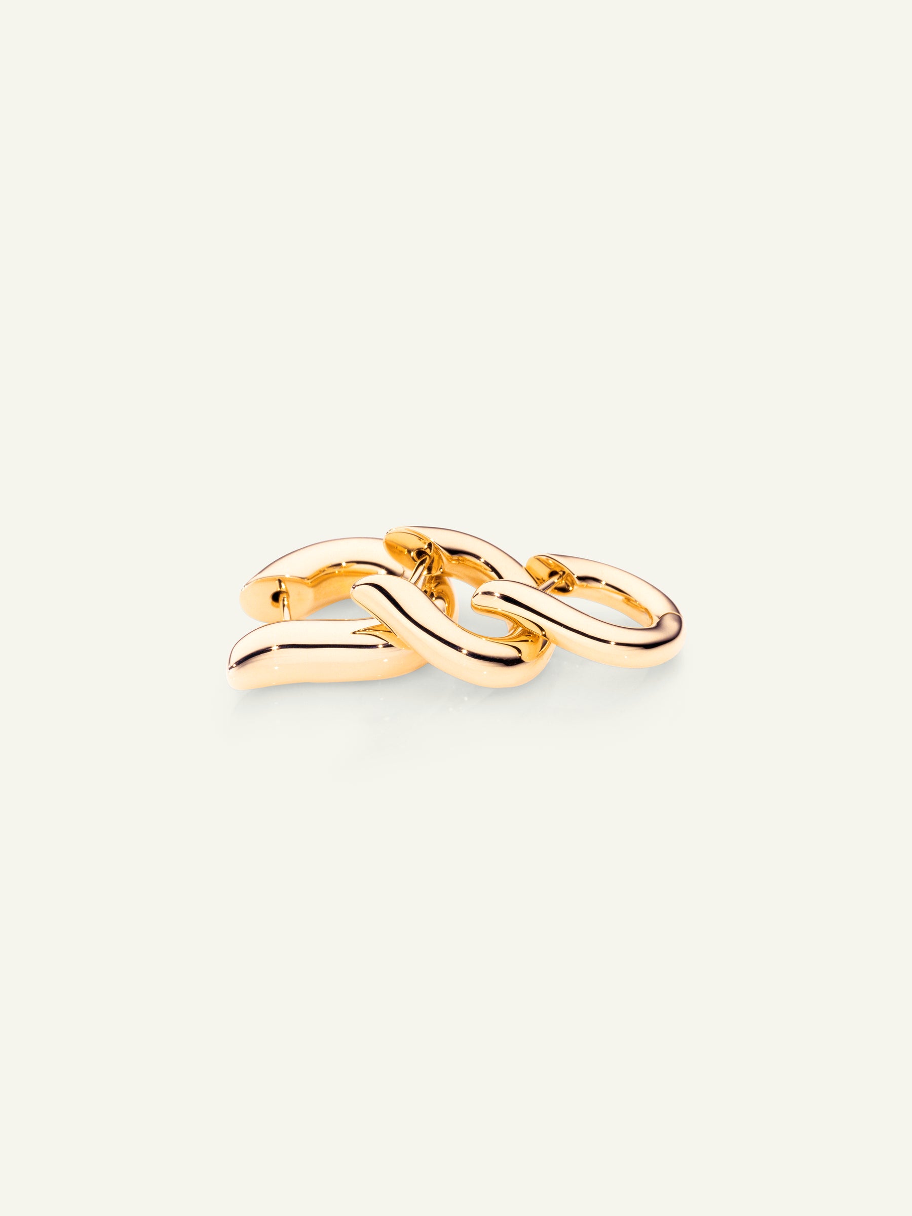 SIGNATURE Earrings Hoop small 18K Gelbgold