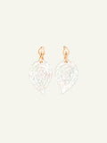 Earrings INDIA Mother of Pearl white