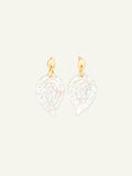 Earrings INDIA Mother of Pearl white