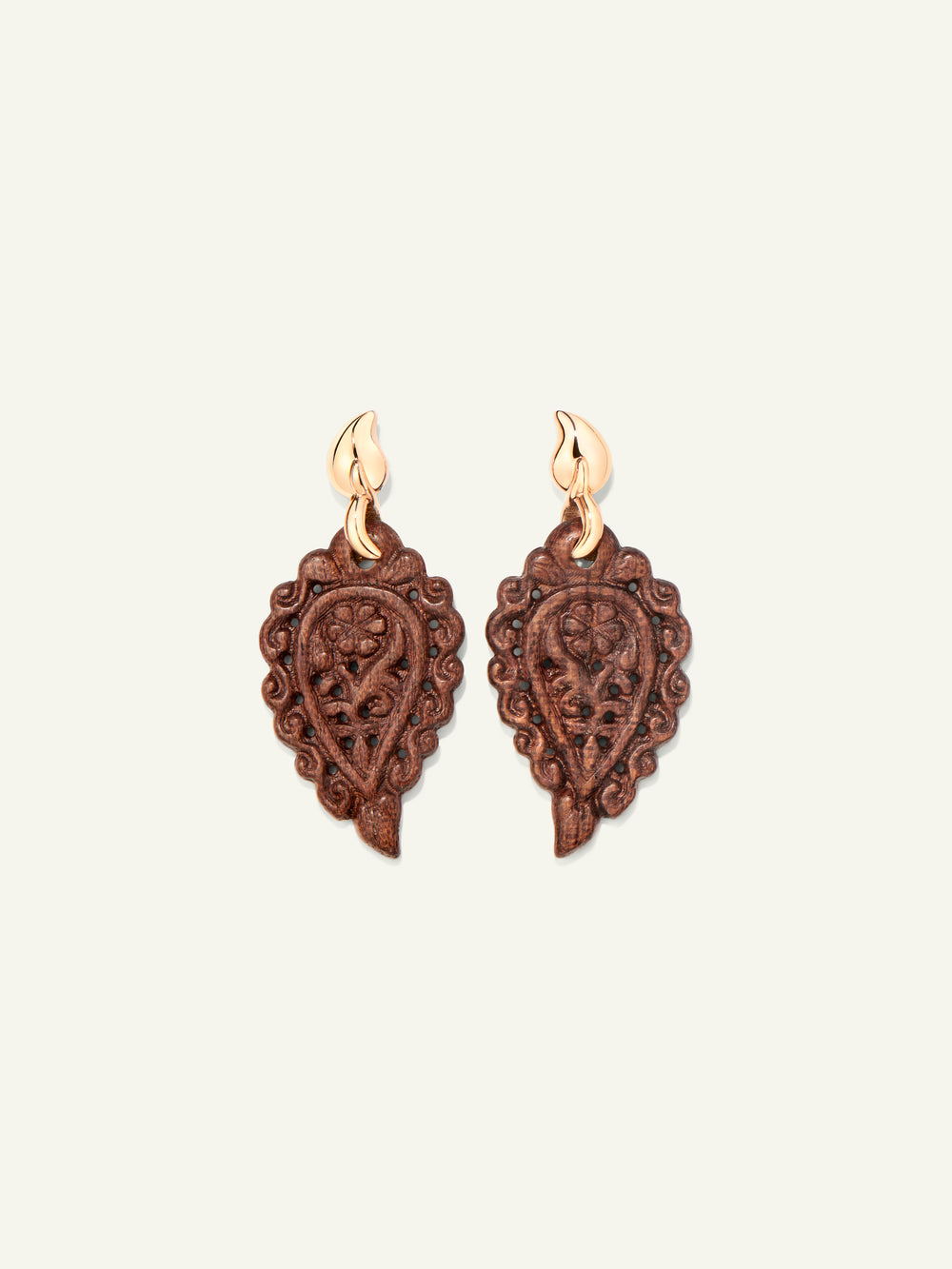 INDIA Ohrringe mit Snakewood