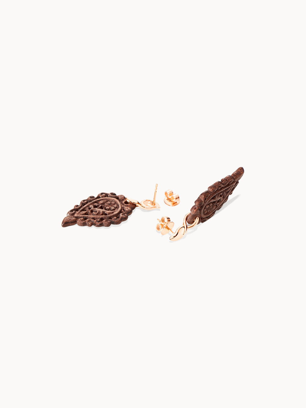 INDIA Earrings with Snakewood