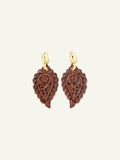 INDIA Earrings with Snakewood