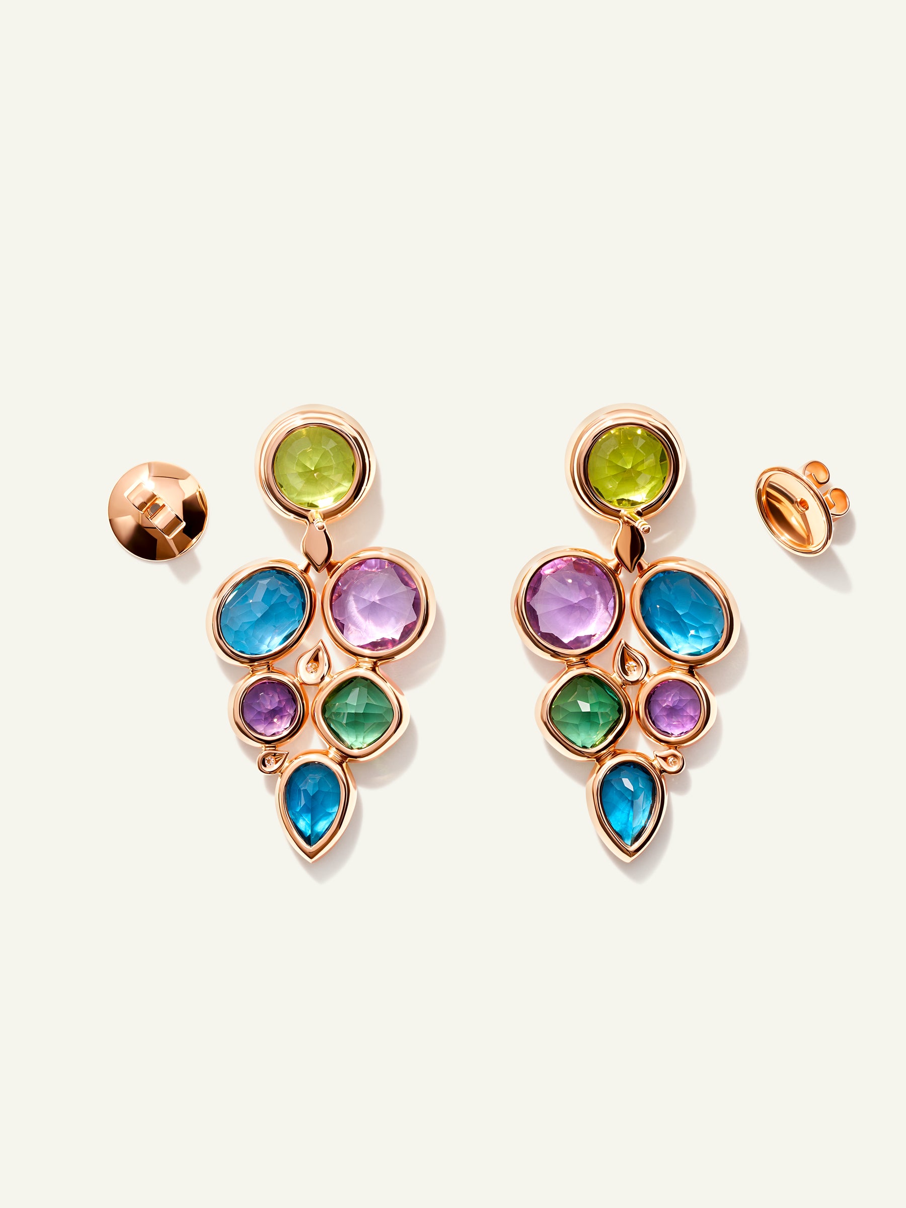 E-JUL-Aur-Cl-rg | Earrings JULIA  'Aurora'