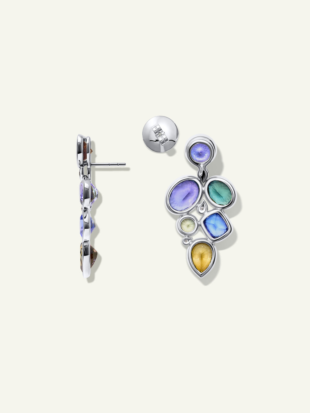 JULIA Ohrringe mit Fancy Tansaniten