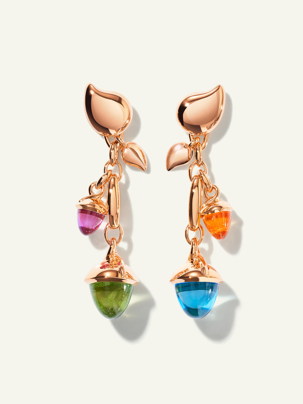 MIKADO Dangling 2 Acorn Earrings in 'Candy'