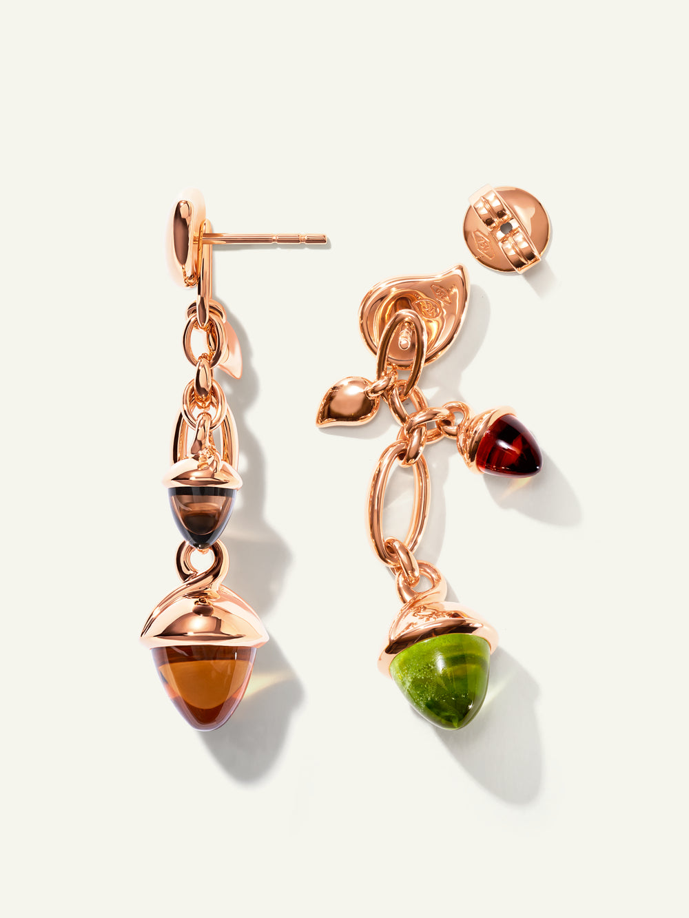 MIKADO Dangling 2 Acorn Earrings in 'Indian Summer'