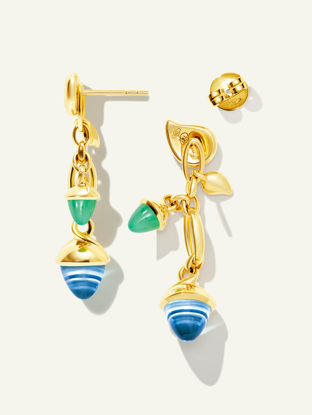 MIKADO Dangling 2 Acorn Earrings in 'Lagoon'
