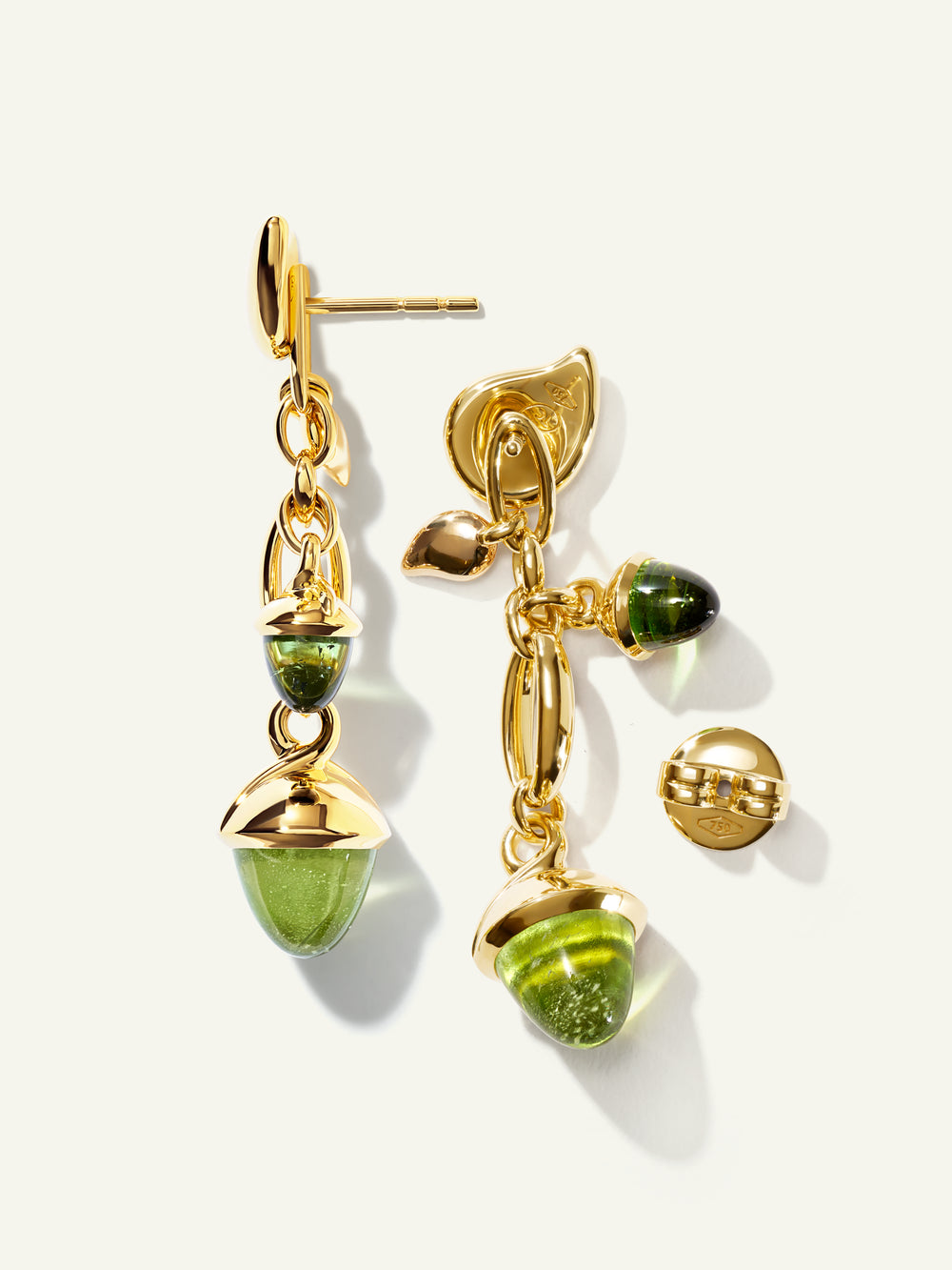 MIKADO Dangling 2 Acorn Earrings in 'Rainforest'