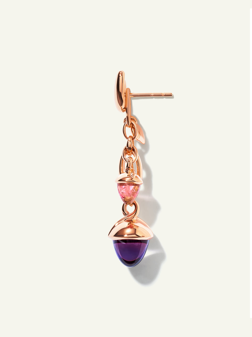 MIKADO Dangling 2 Acorn Earrings in 'Wildberry'