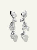 MIKADO Dangling 2 Acorn Earrings with Diamond Pavé