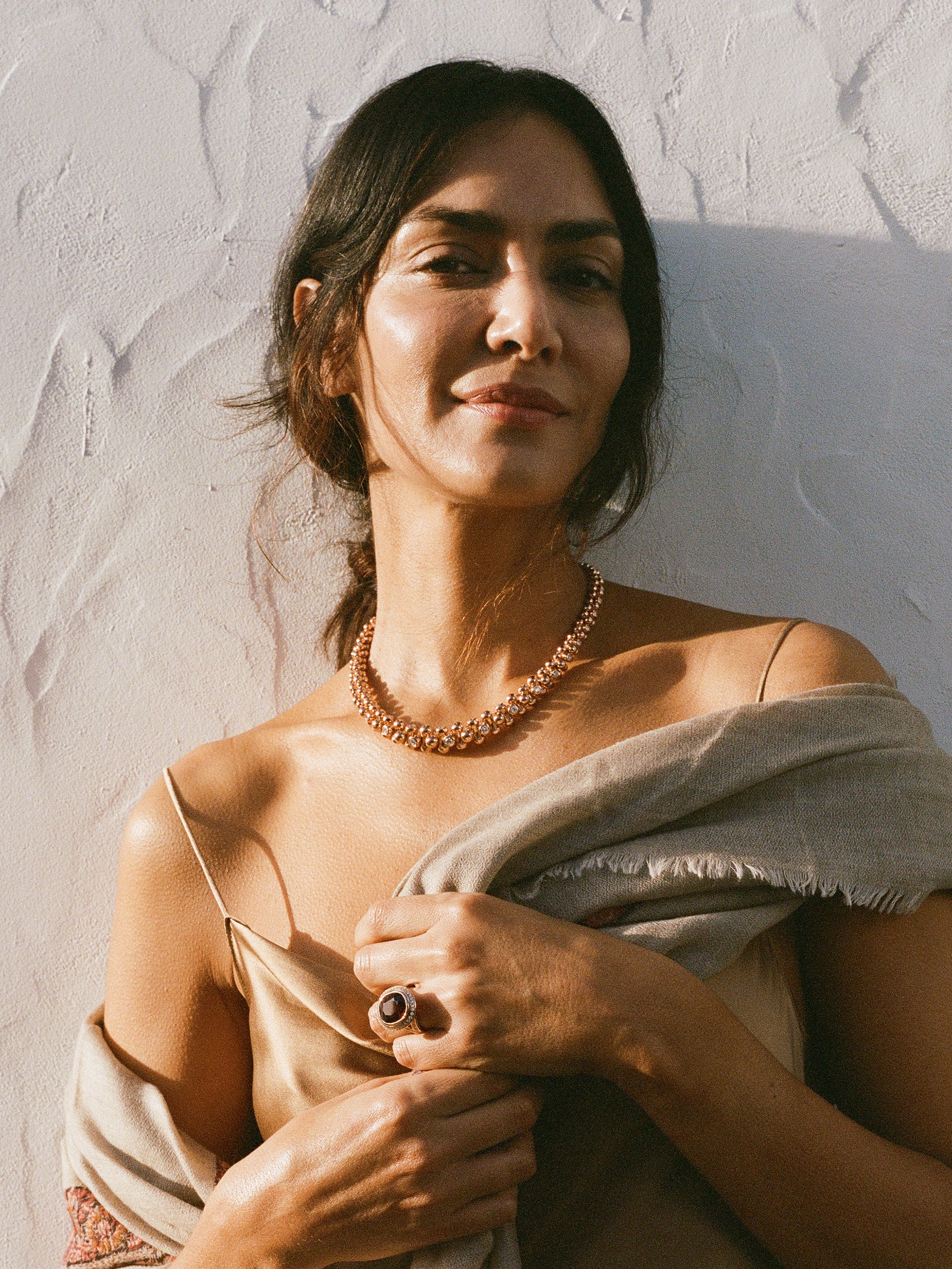 ALWAYS DIAMONDS Alternating Graduated Necklace in 'Classic'