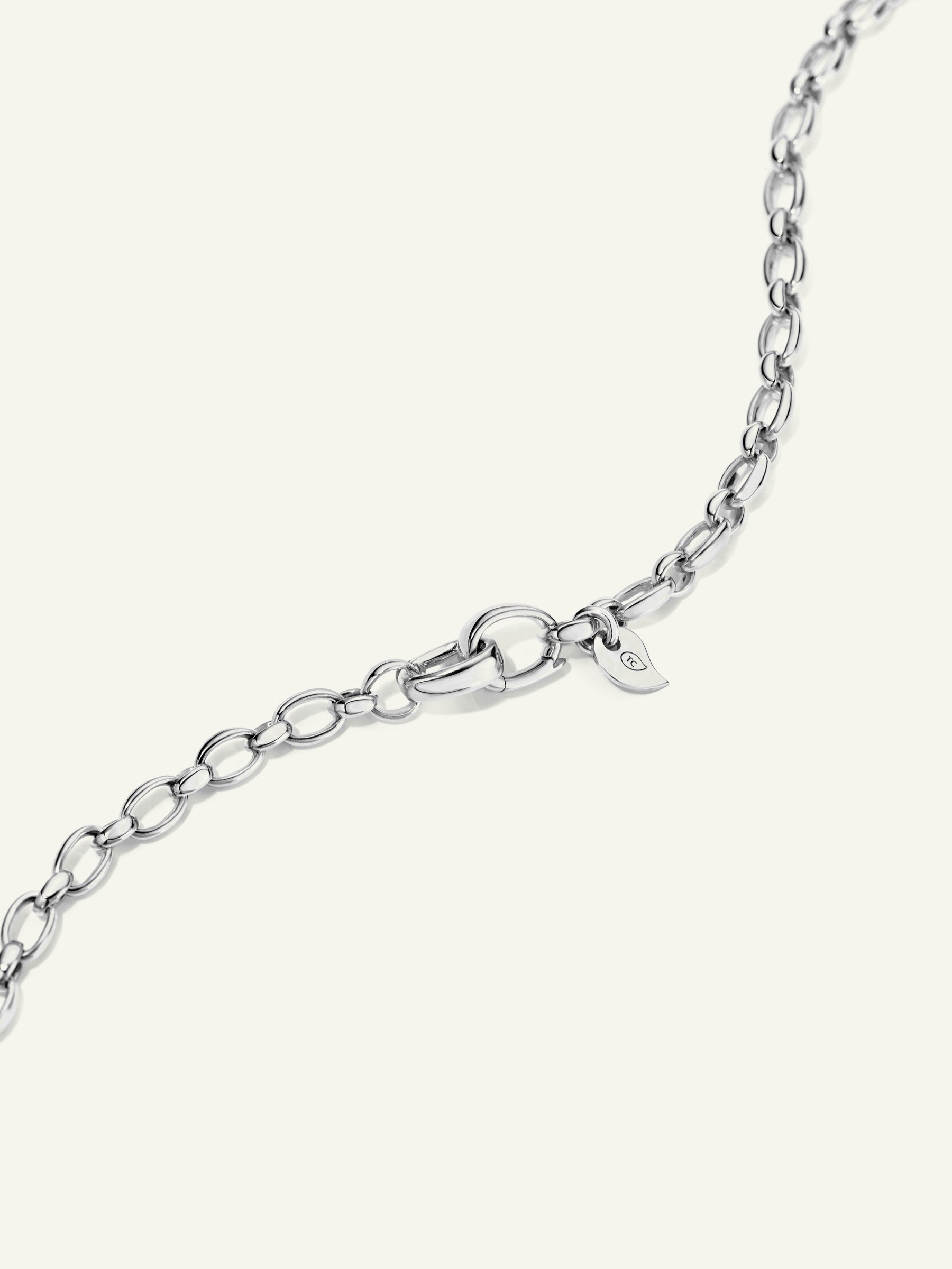 Necklace Lariat 60 cm 18K Weißgold