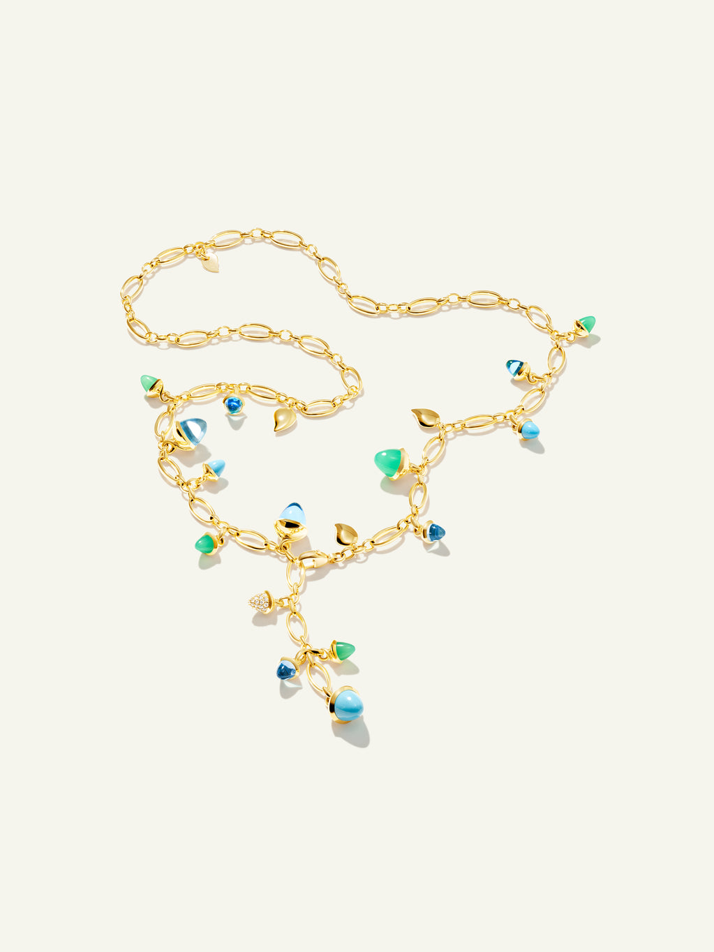 Necklace MIKADO 'Lagoon' with Diamond Pavé - 56cm 'Lagoon' mit Diamant Pavé - 56cm
