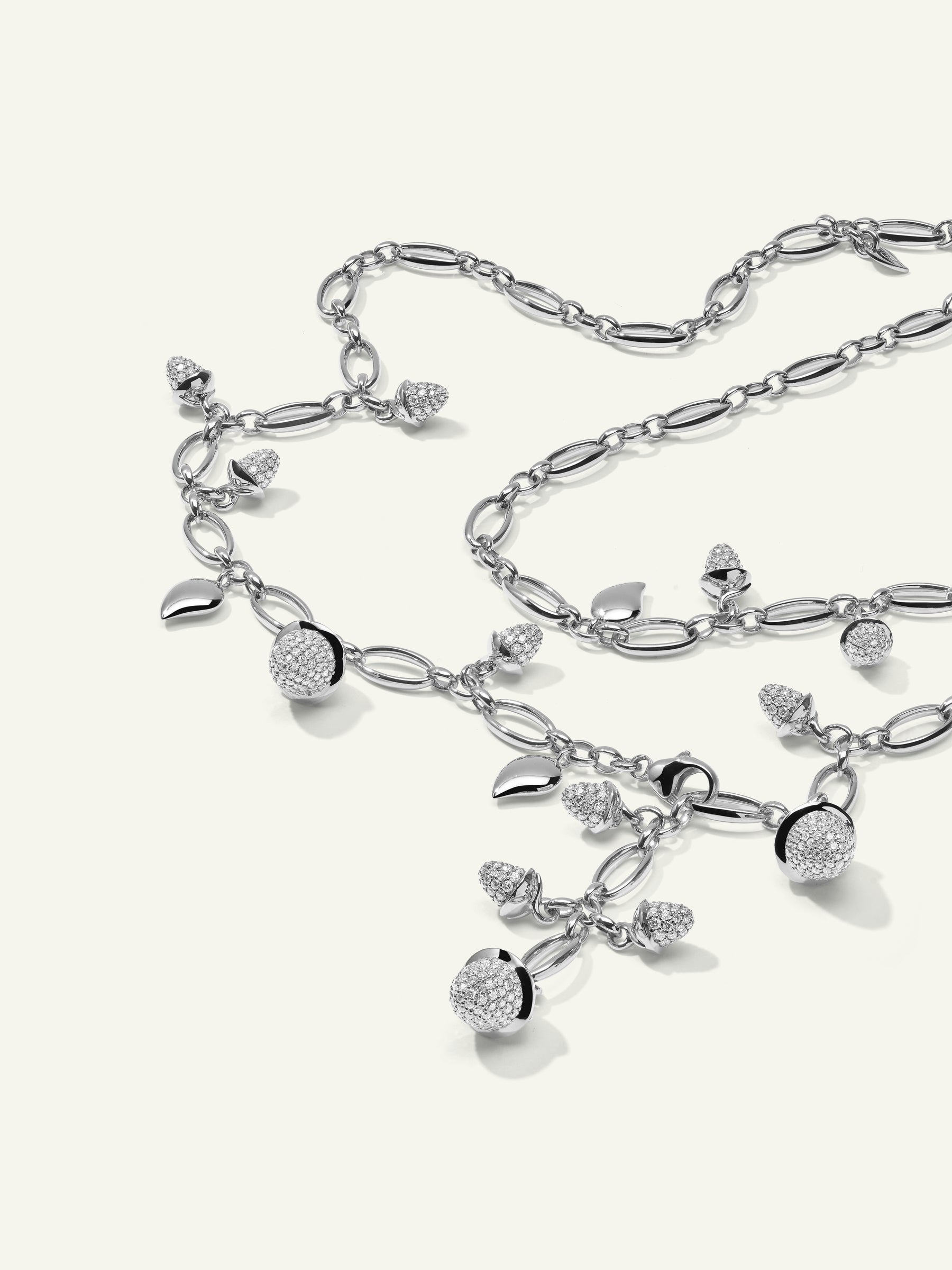 Necklace MIKADO Diamond Pavé - 56 cm mit Diamant Pavé