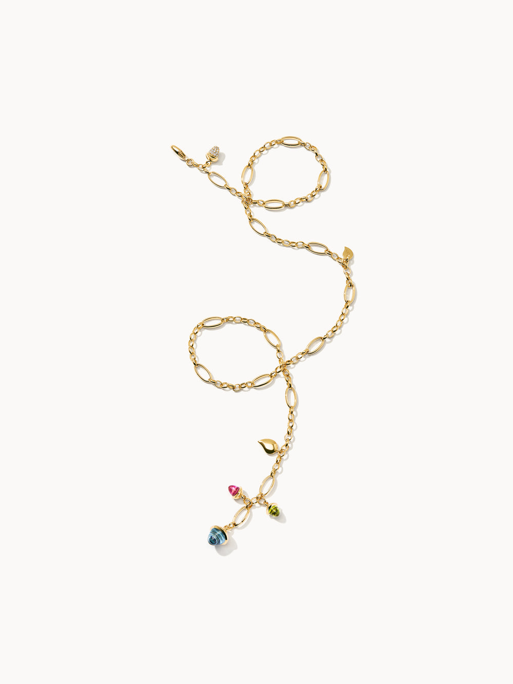 Necklace MIKADO Delicate 51 cm 'Candy' with Diamond Pavé 