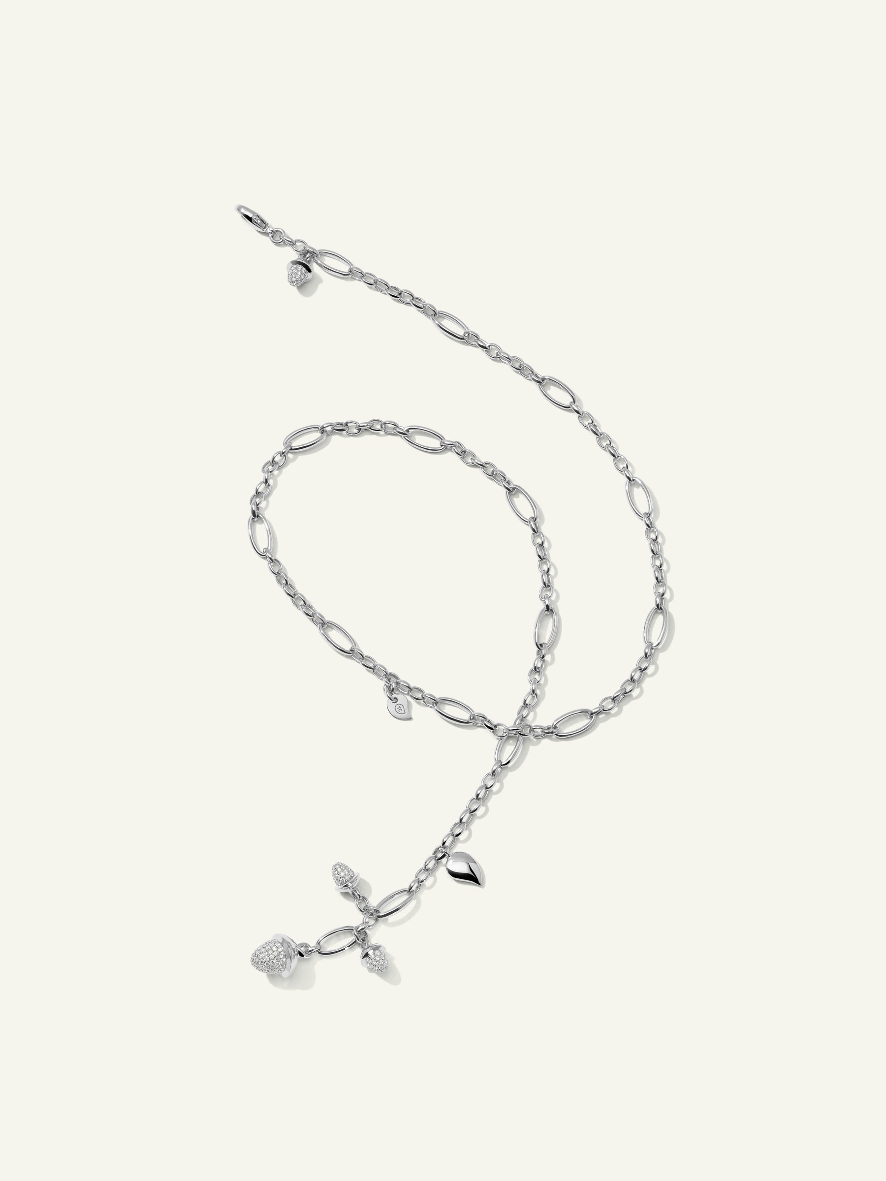 Necklace MIKADO Delicate 51 cm Diamond Pavé mit Diamant Pavé