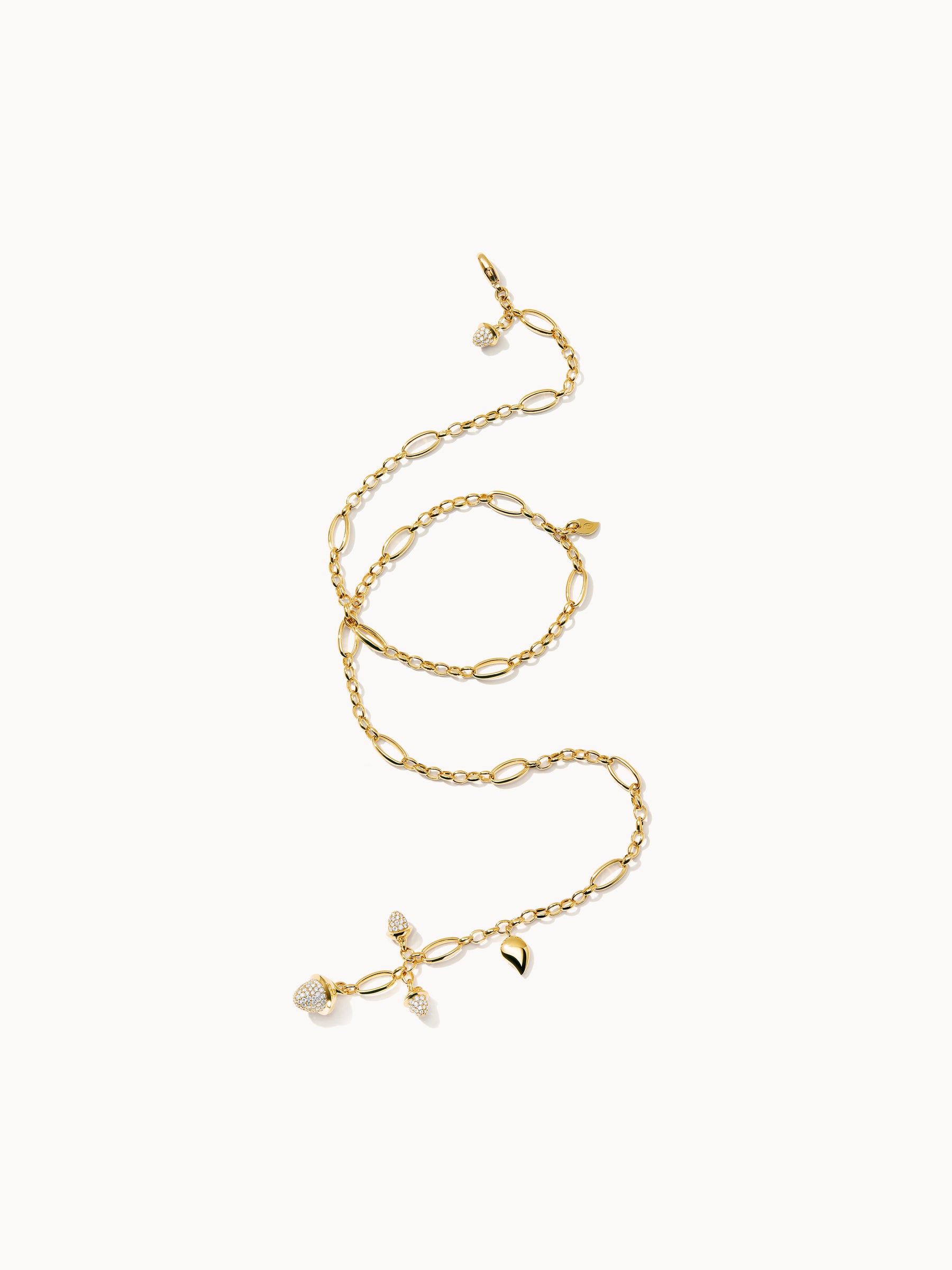 Necklace MIKADO Delicate 51 cm Diamond Pavé mit Diamant Pavé