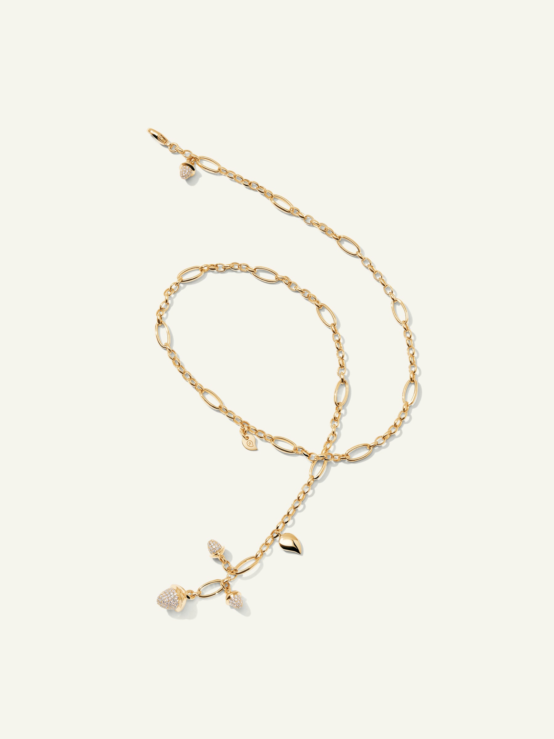 Necklace MIKADO Delicate 51 cm Diamond Pavé mit Diamant Pavé