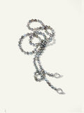 N-Tah-112-p-wg | Necklace Tahitian Pearls round multicolor in 18K White Gold