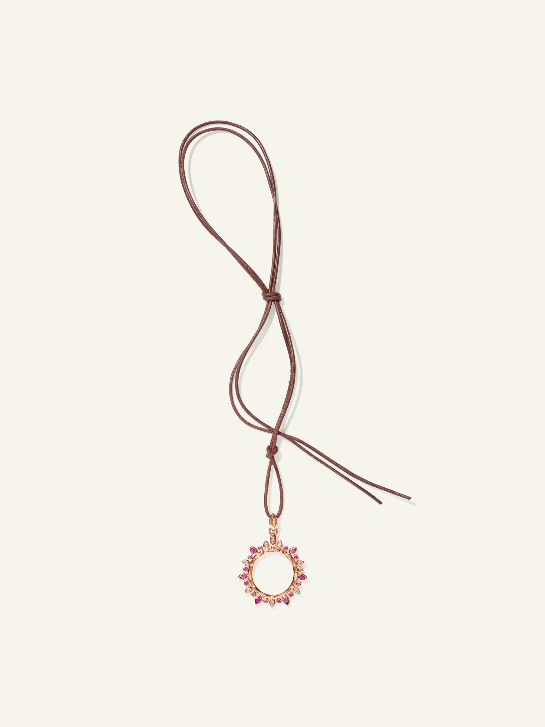GYPSY Large Sun Pendant in 'Blush'