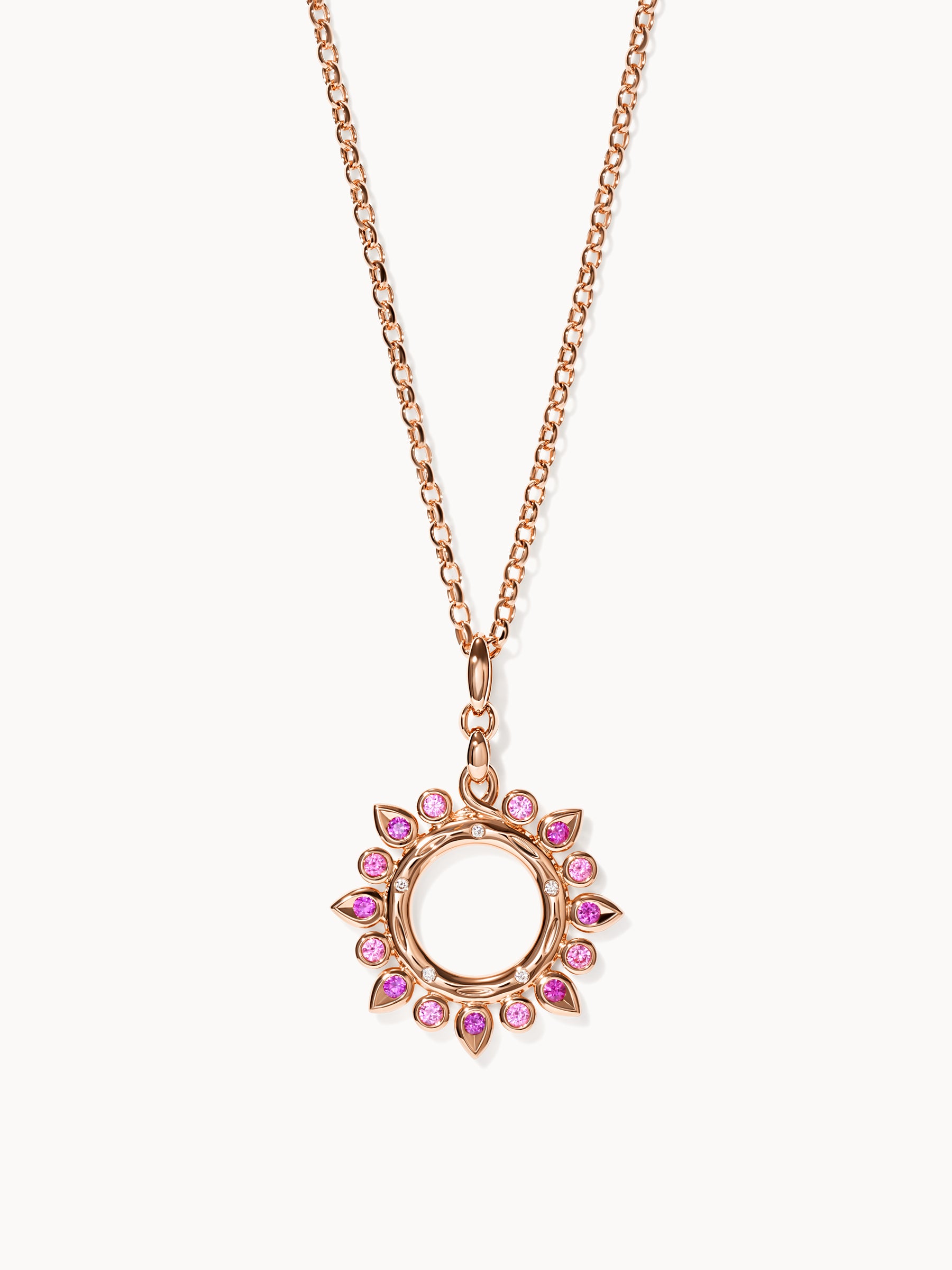 GYPSY Small Sun Pendant in 'Blush'