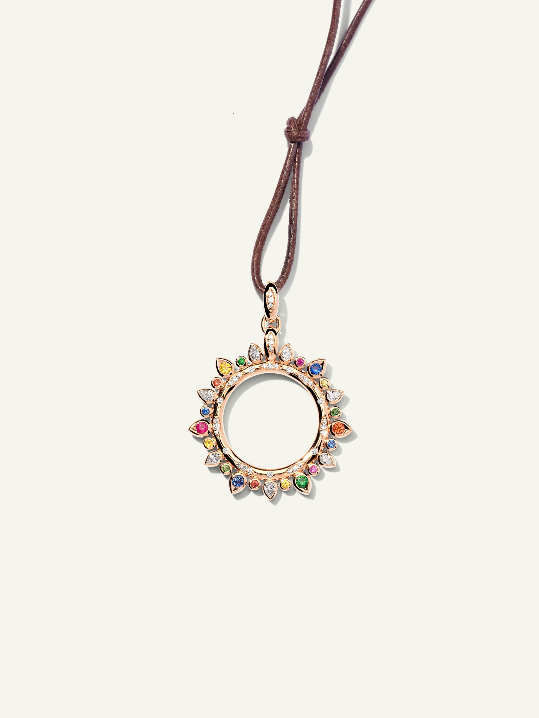GYPSY Large Sun Pendant in 'Candy'