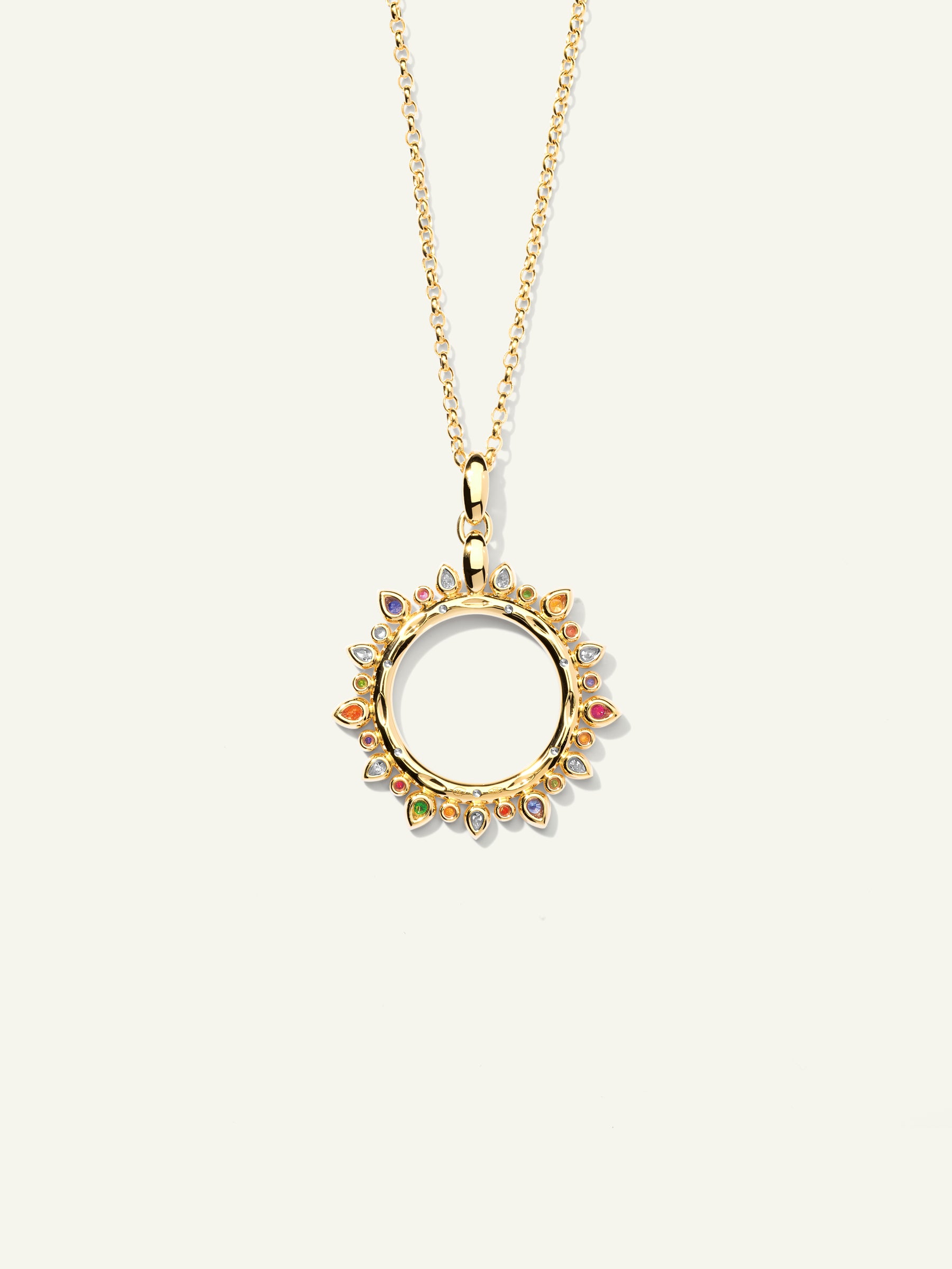 GYPSY Large Sun Pendant in 'Candy'