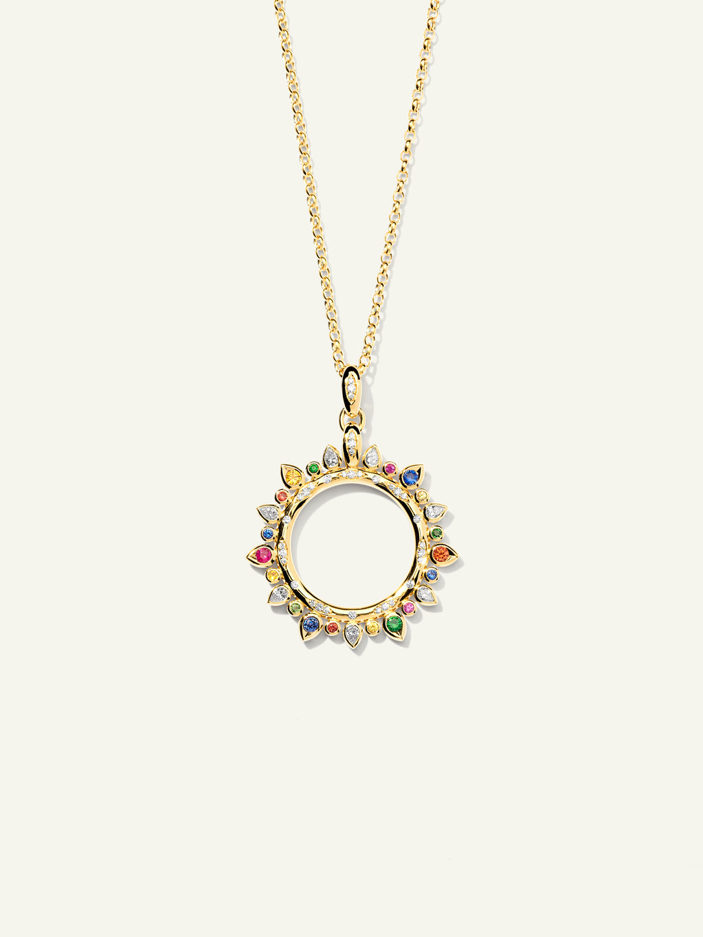 GYPSY Large Sun Pendant in 'Candy'