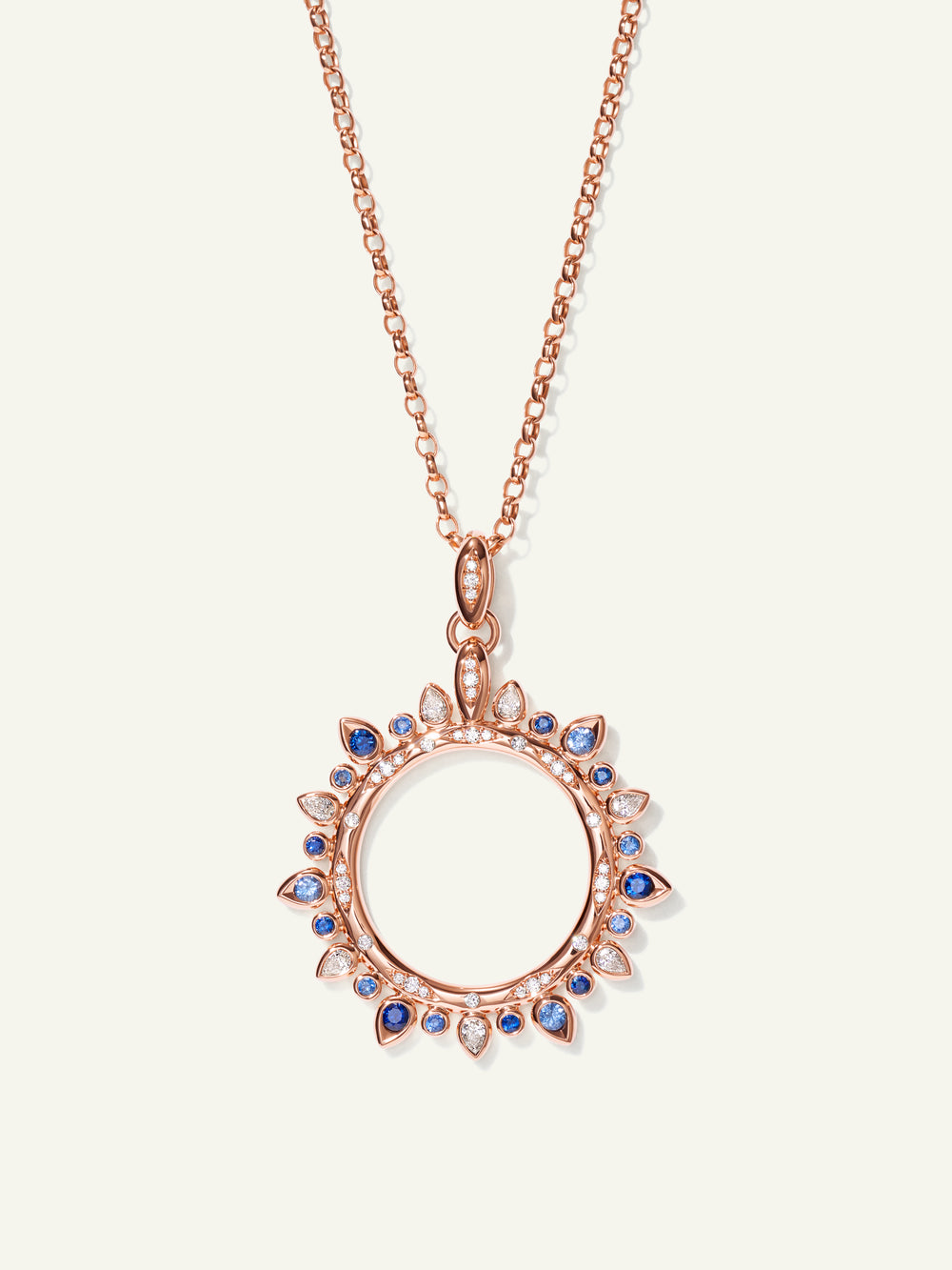 GYPSY Large Sun Pendant in 'Ocean'
