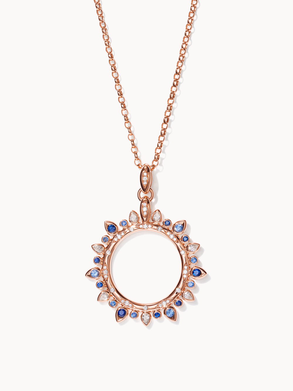 GYPSY Large Sun Pendant in 'Ocean'