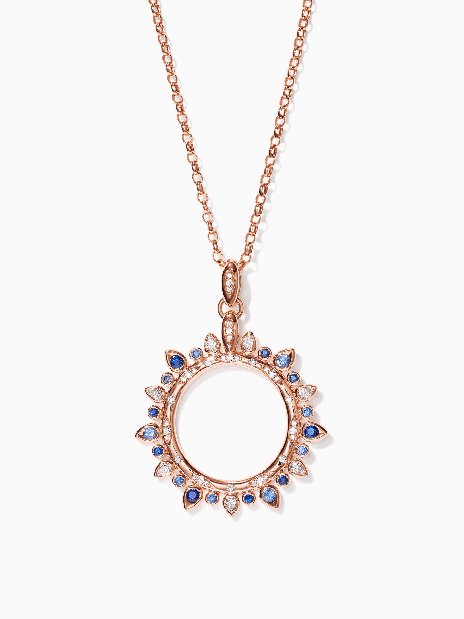 GYPSY Large Sun Pendant in 'Ocean'