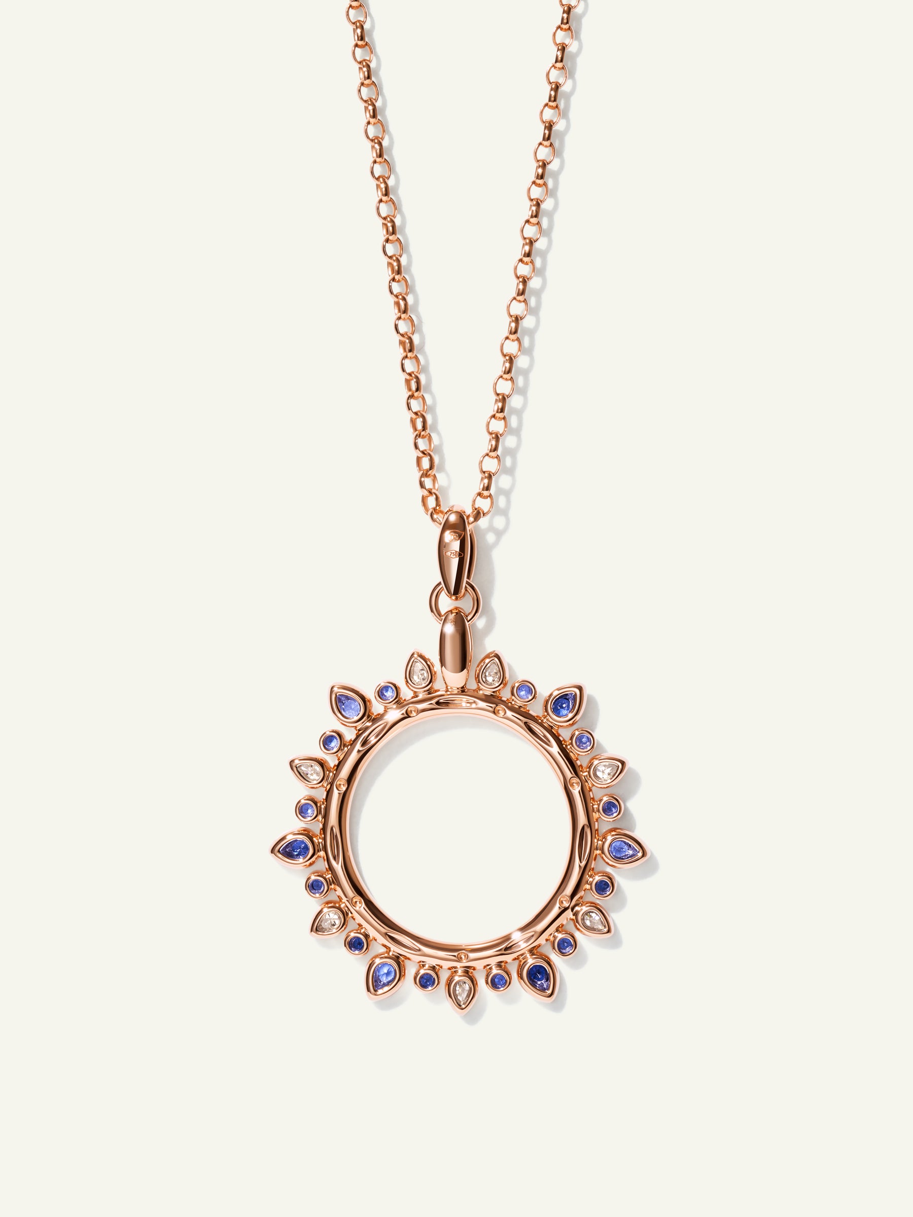 GYPSY Large Sun Pendant in 'Ocean'