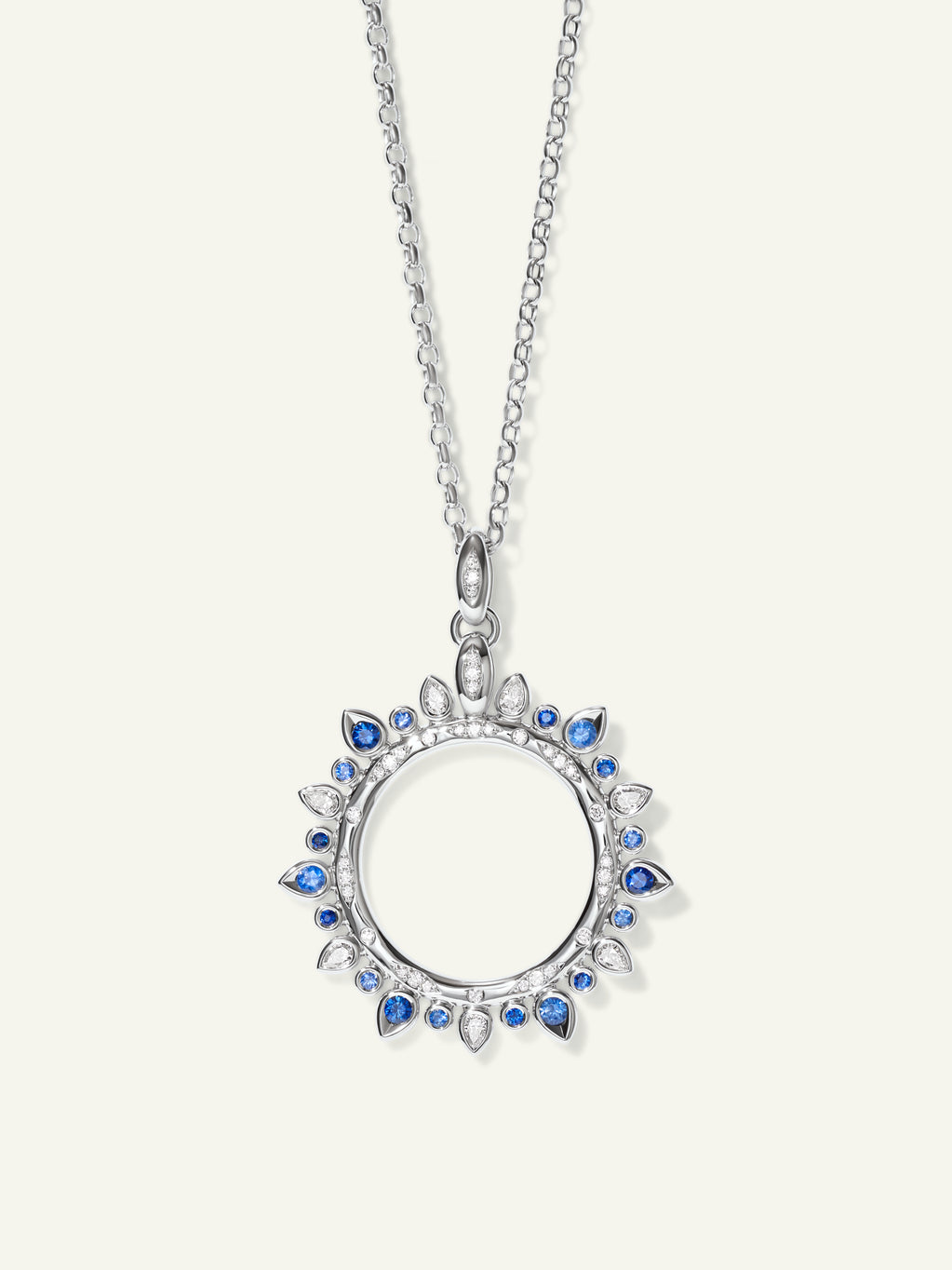 GYPSY Large Sun Pendant in 'Ocean'