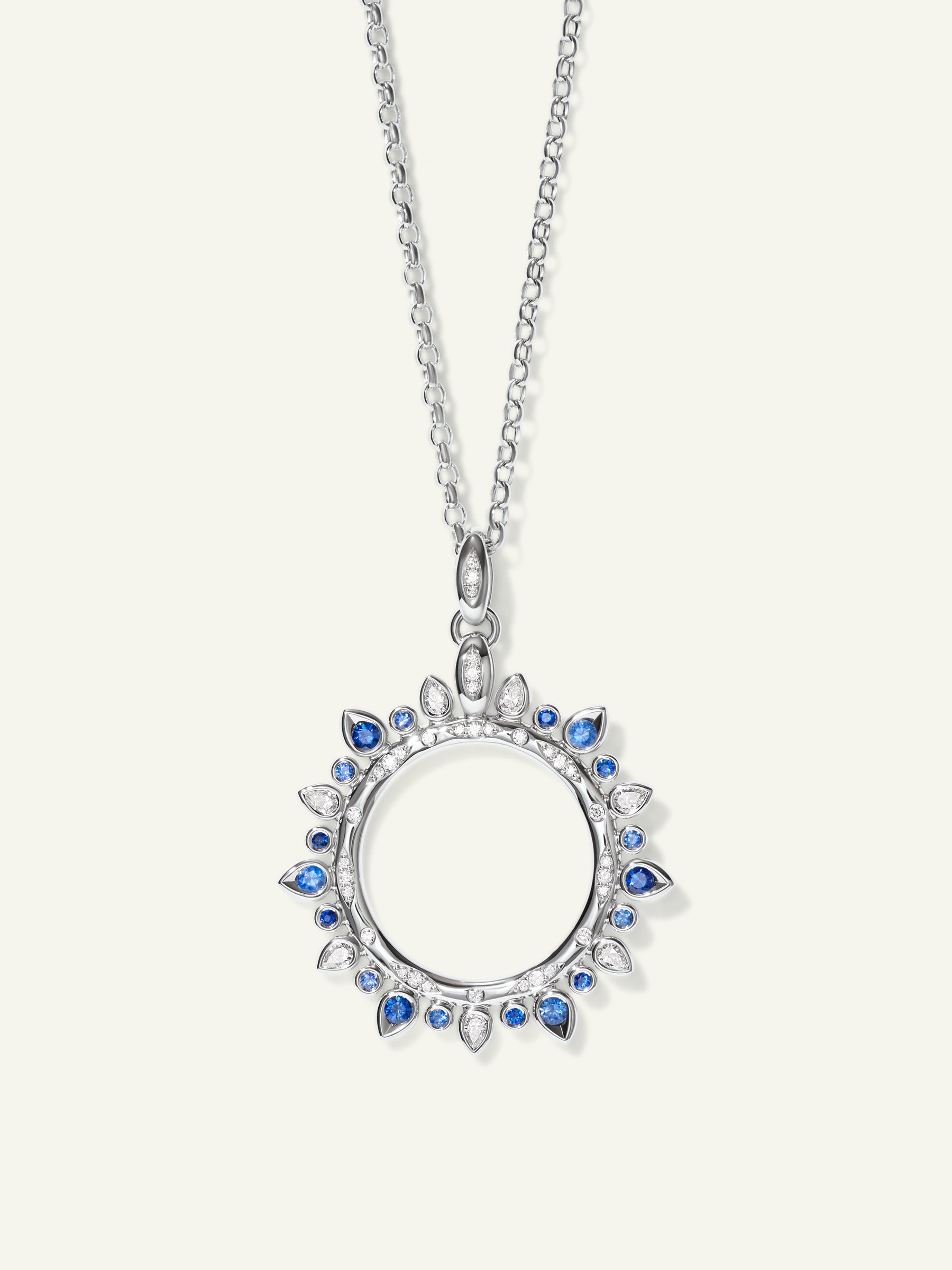 GYPSY Large Sun Pendant in 'Ocean'