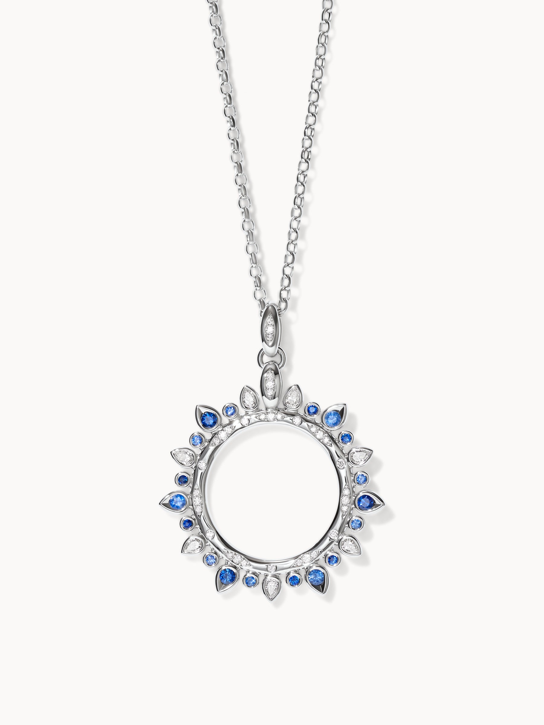 GYPSY Large Sun Pendant in 'Ocean'