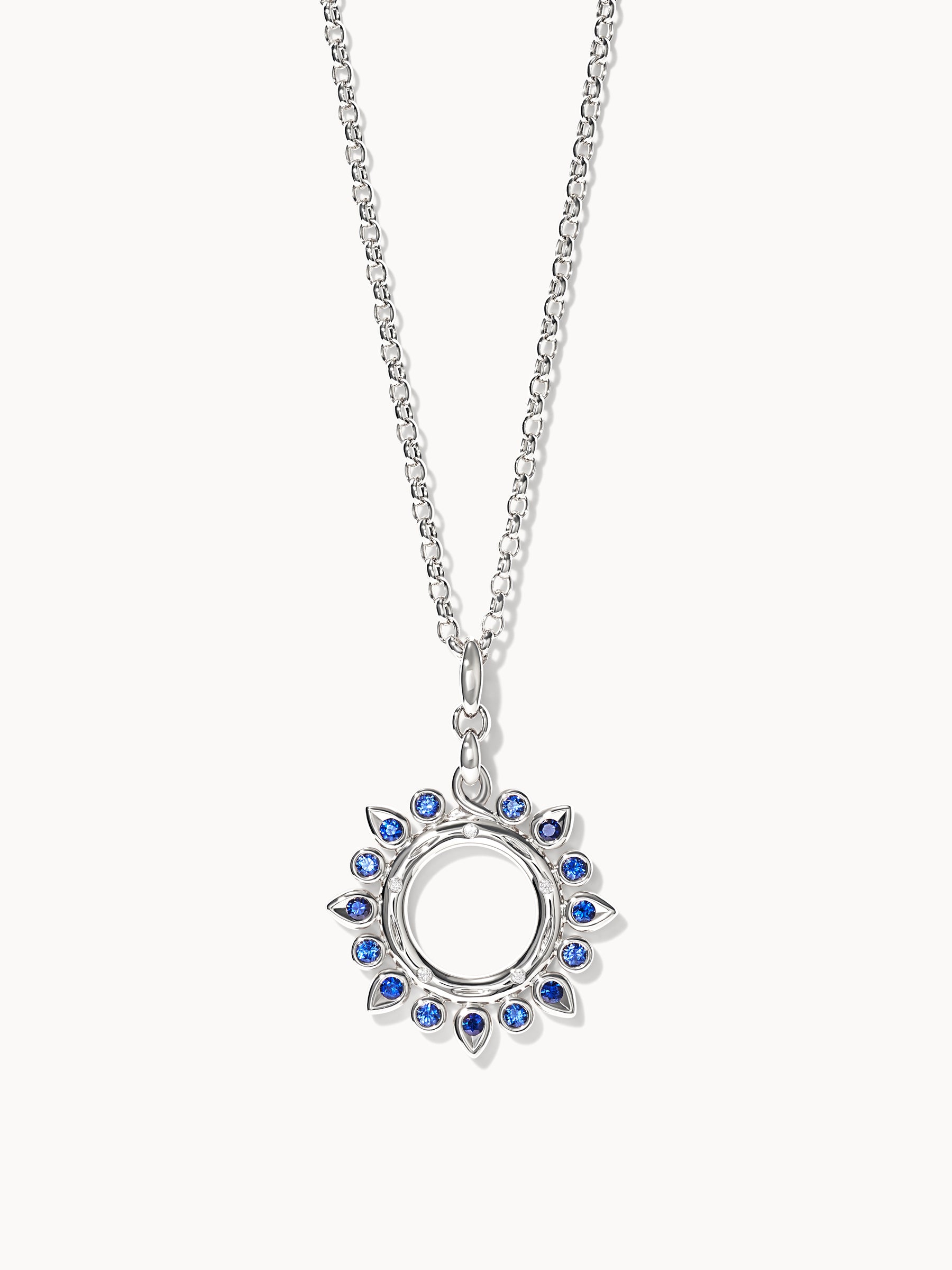 GYPSY Small Sun Pendant in 'Ocean'
