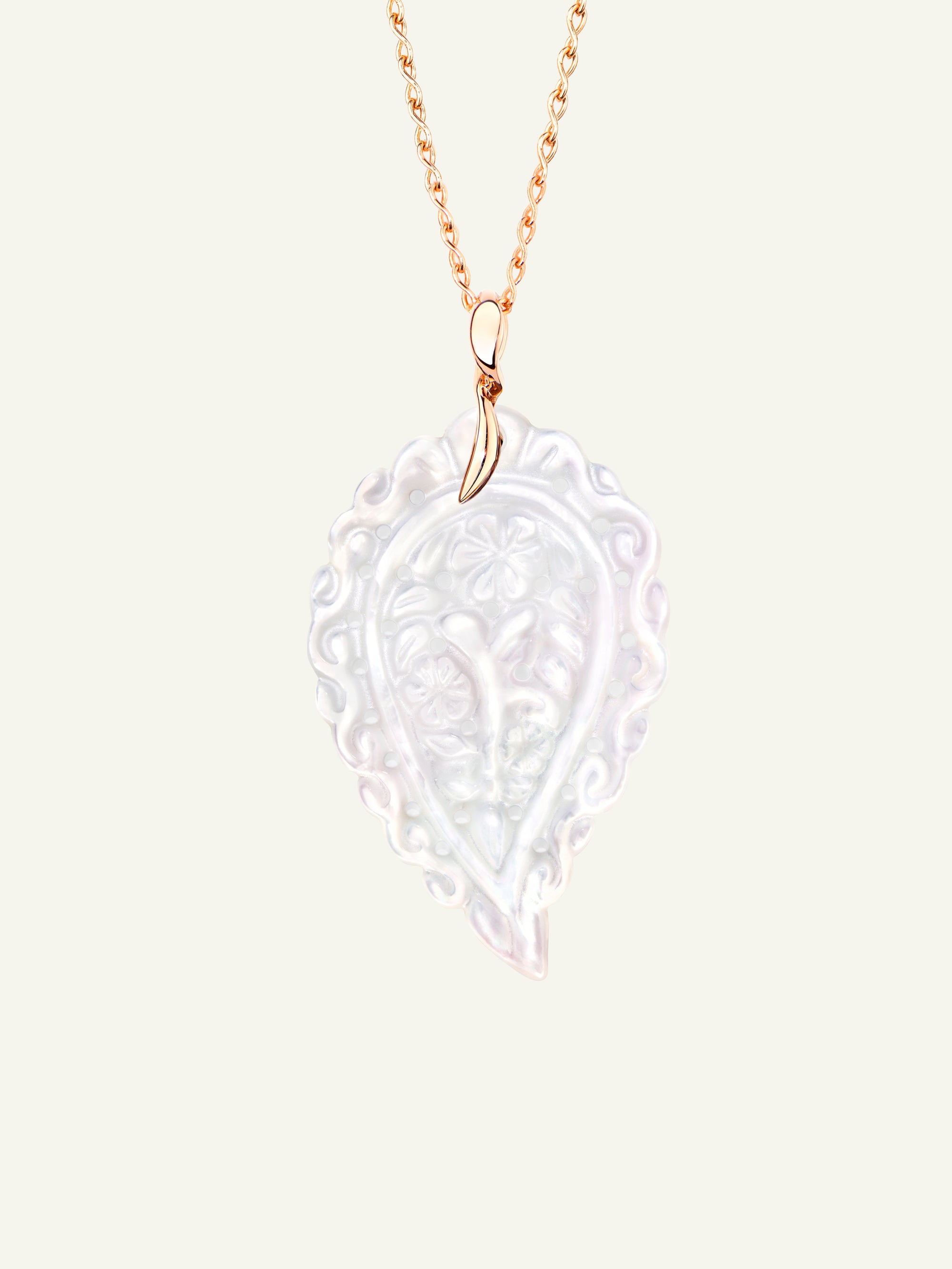 INDIA Large Pendant with Mother of Pearl