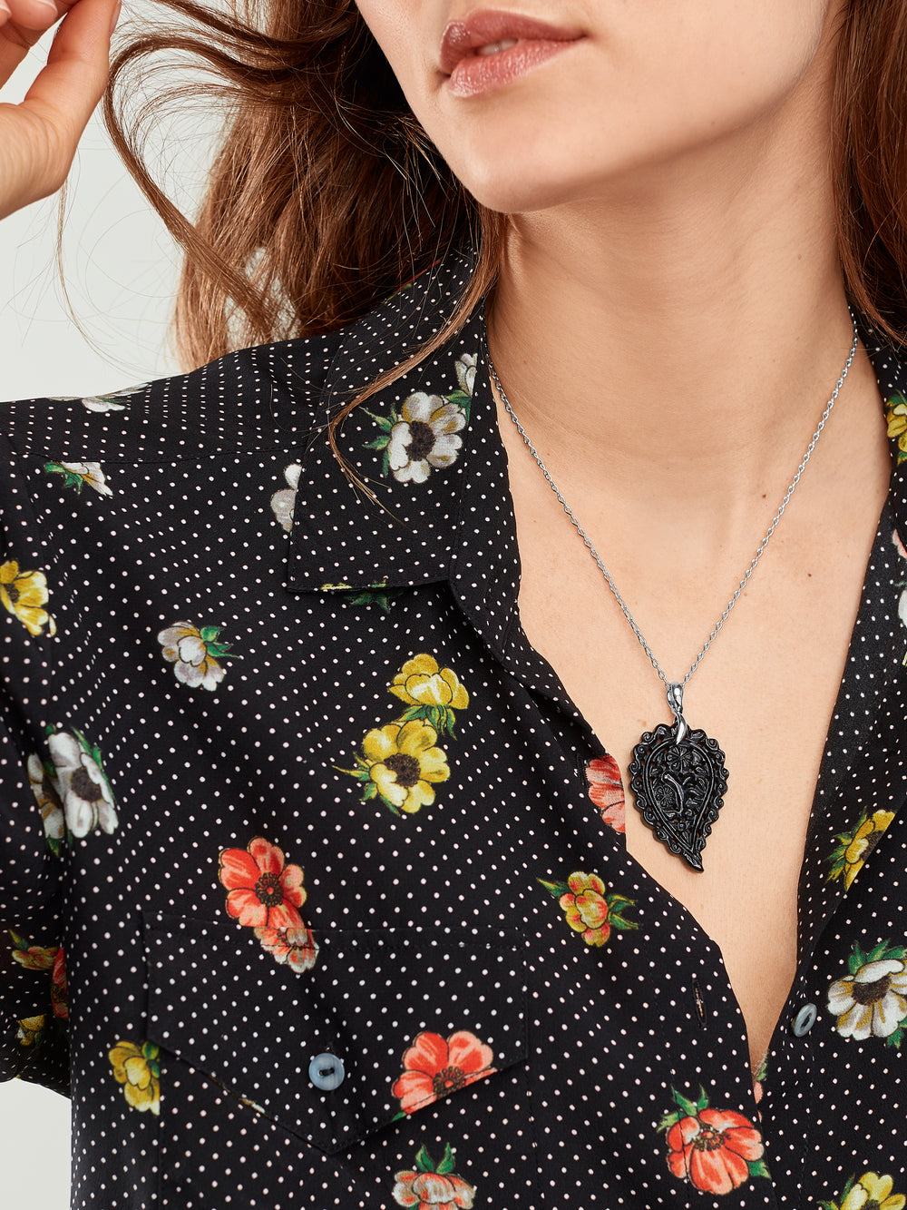 INDIA Medium Pendant with Black Onyx