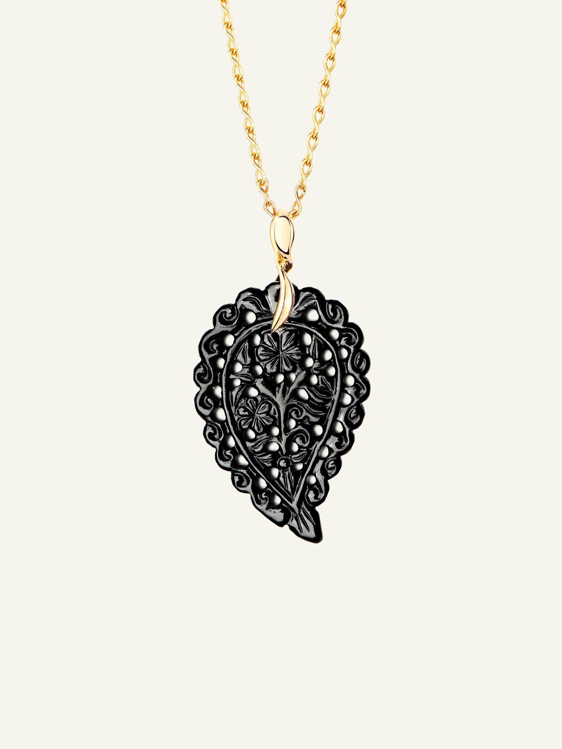INDIA Medium Pendant with Black Onyx