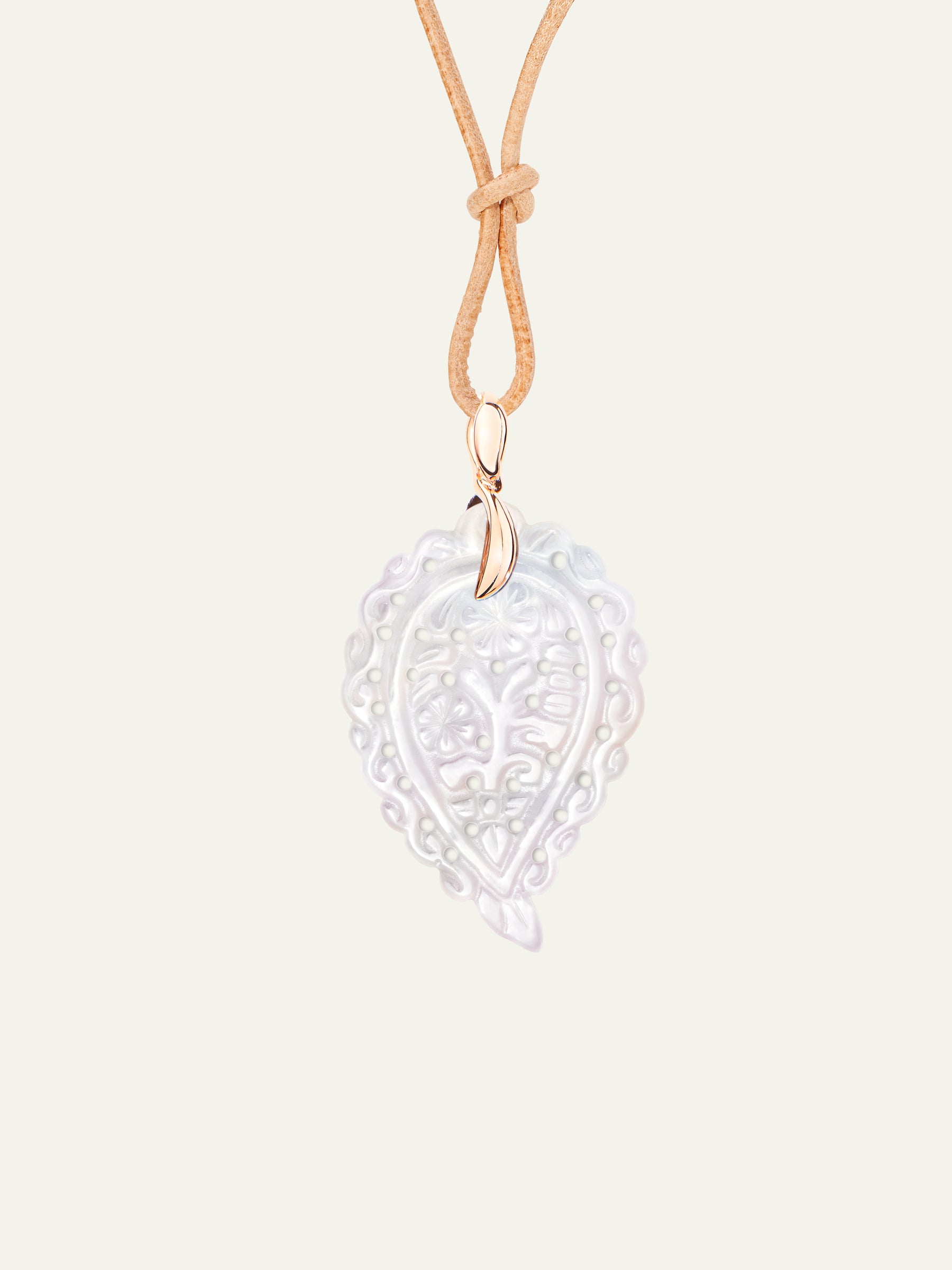 P-IND-m-MPw-rg | Pendant INDIA medium Mother of Pearl white