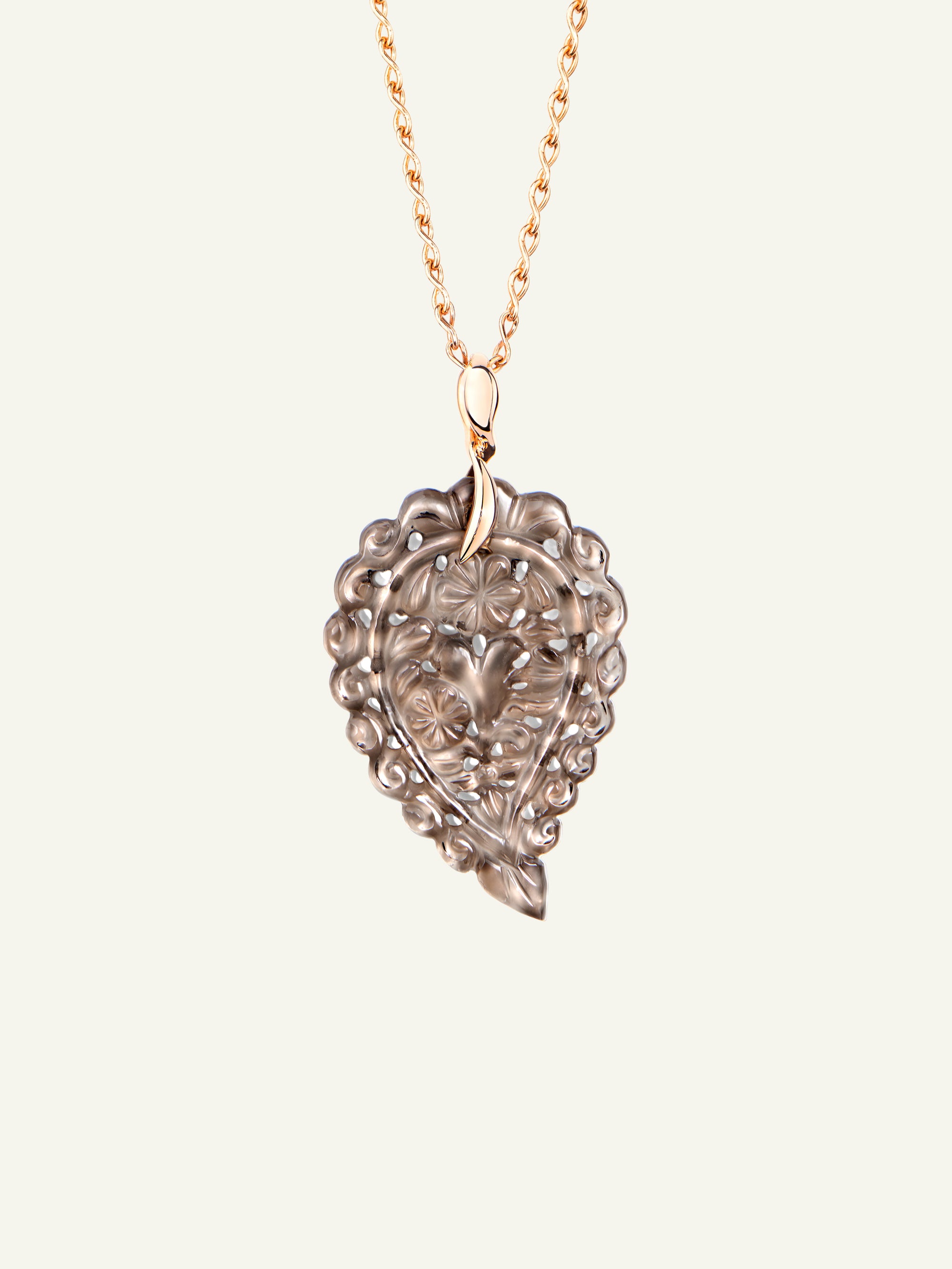 P-IND-m-Smo-rg | Pendant INDIA medium Smoky Quartz