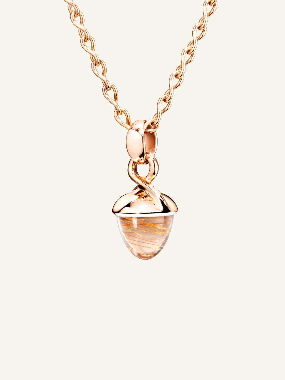 MIKADO Bouquet Pendant with Red Rutilated Quartz