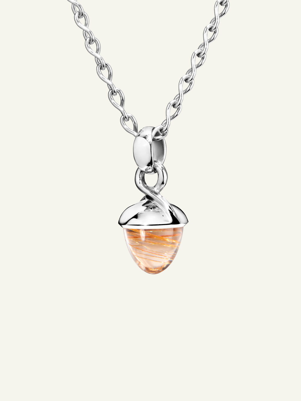 MIKADO Bouquet Pendant with Red Rutilated Quartz