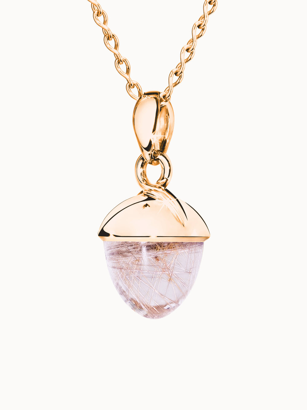 MIKADO Bouquet XL Pendant with Red Rutilated Quartz