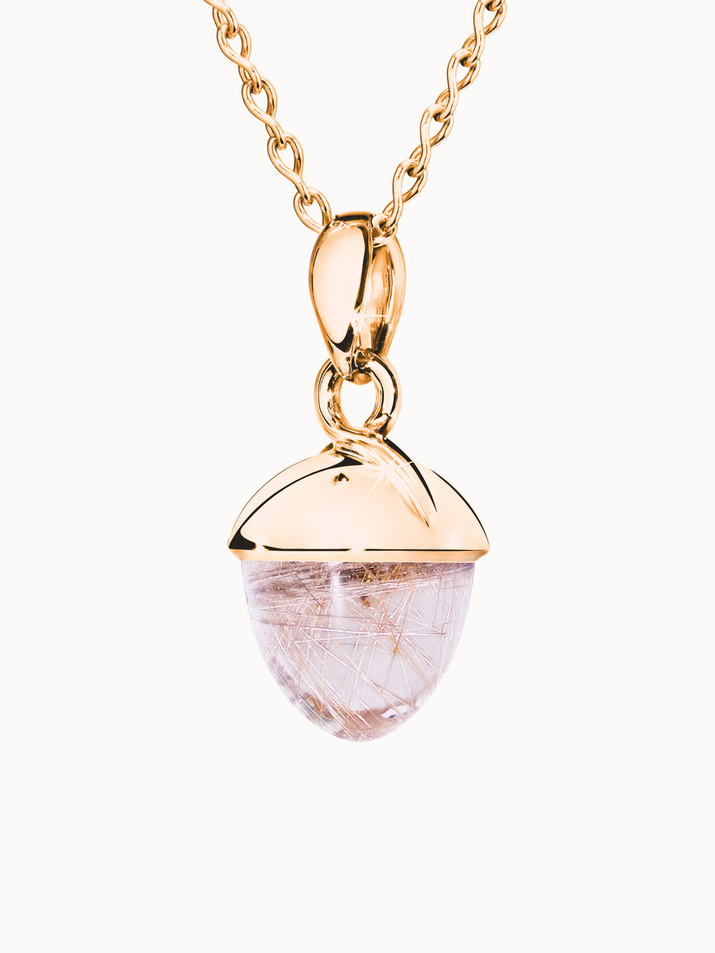 MIKADO Bouquet XL Pendant with Red Rutilated Quartz