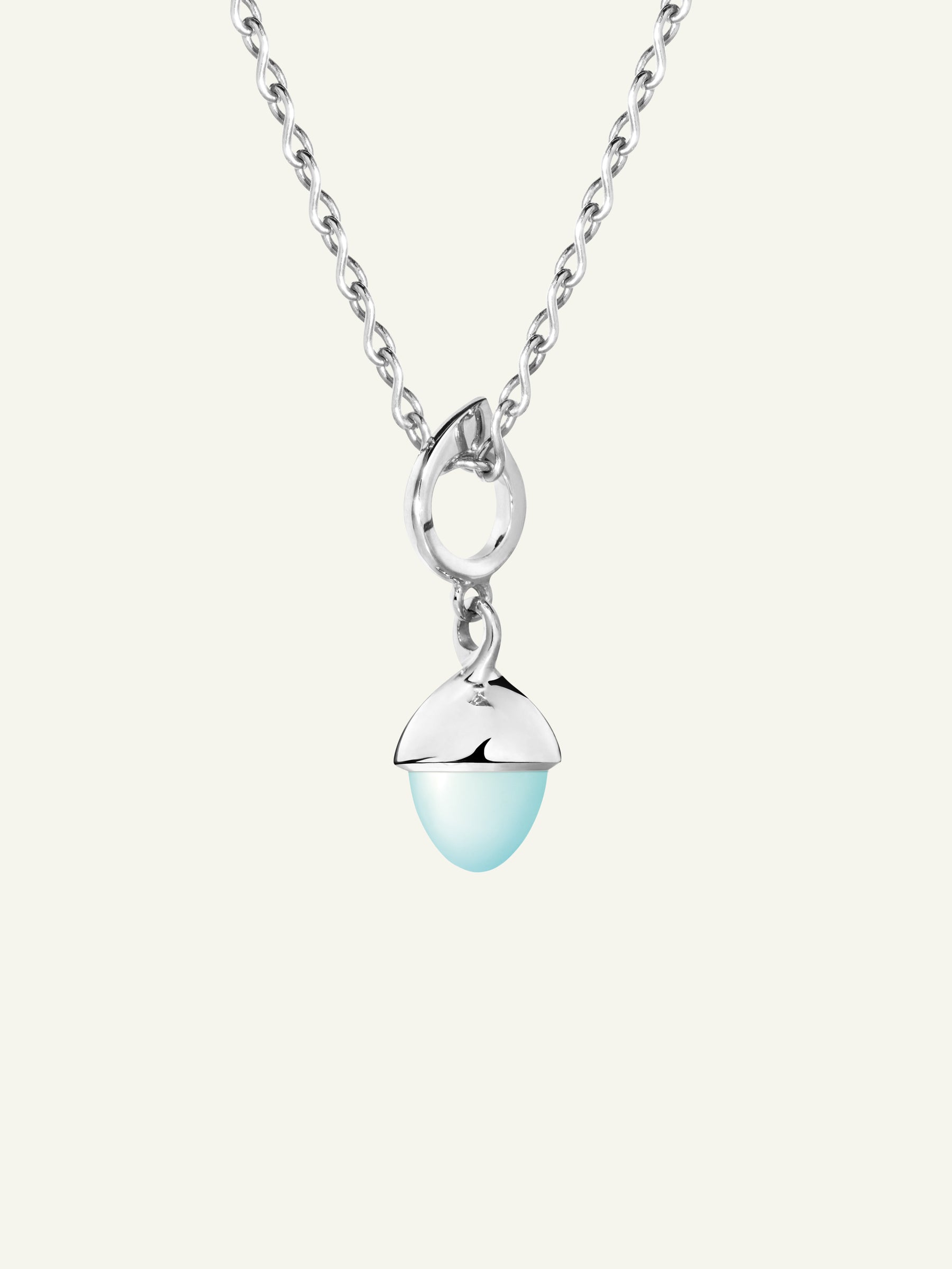 MIKADO Flamenco Pendant with Aqua Chalcedony
